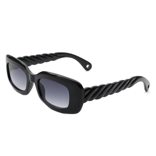 HS1124 - Rectangle Narrow Retro Slim Square Fashion Sunglasses