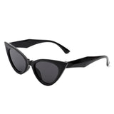 HS1127 - Women Retro High Pointed Fashion Cat Eye Sunglasses