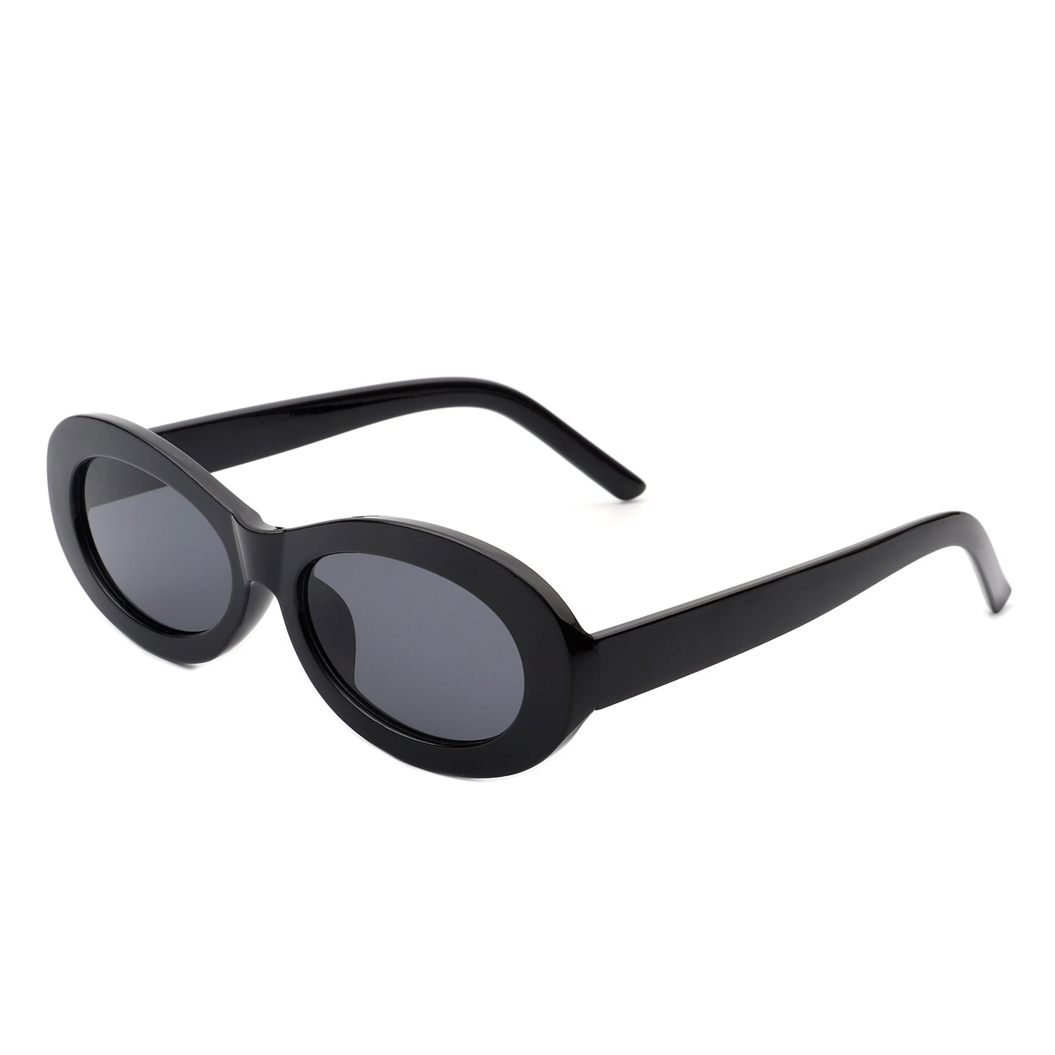 Shop ROAR smoke vintage oval sunglasses for women