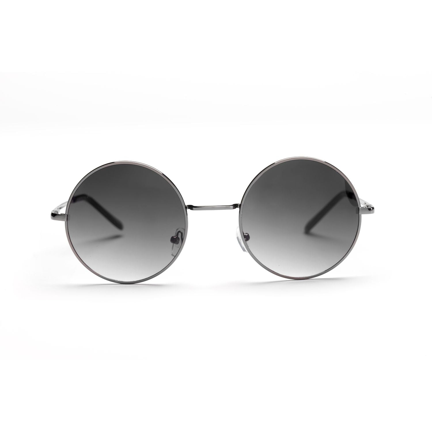 F1003-N - Retro Circle Round Metal Tinted Fashion Sunglasses - Iris Fashion