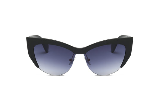 S2054 - Women Half-Frame Cat Eye Sunglasses - Iris Fashion Inc. | Wholesale Sunglasses and Glasses