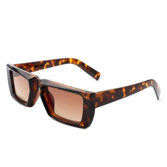 HS1149 - Rectangle Retro Flat Top Tinted Square Fashion Wholesale Sunglasses