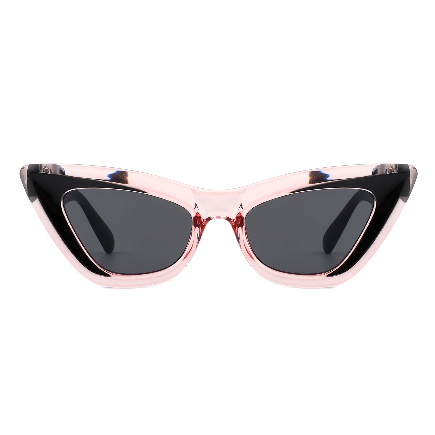 S2108 - Retro High Pointed Women Fashion Cat Eye Sunglasses - Iris