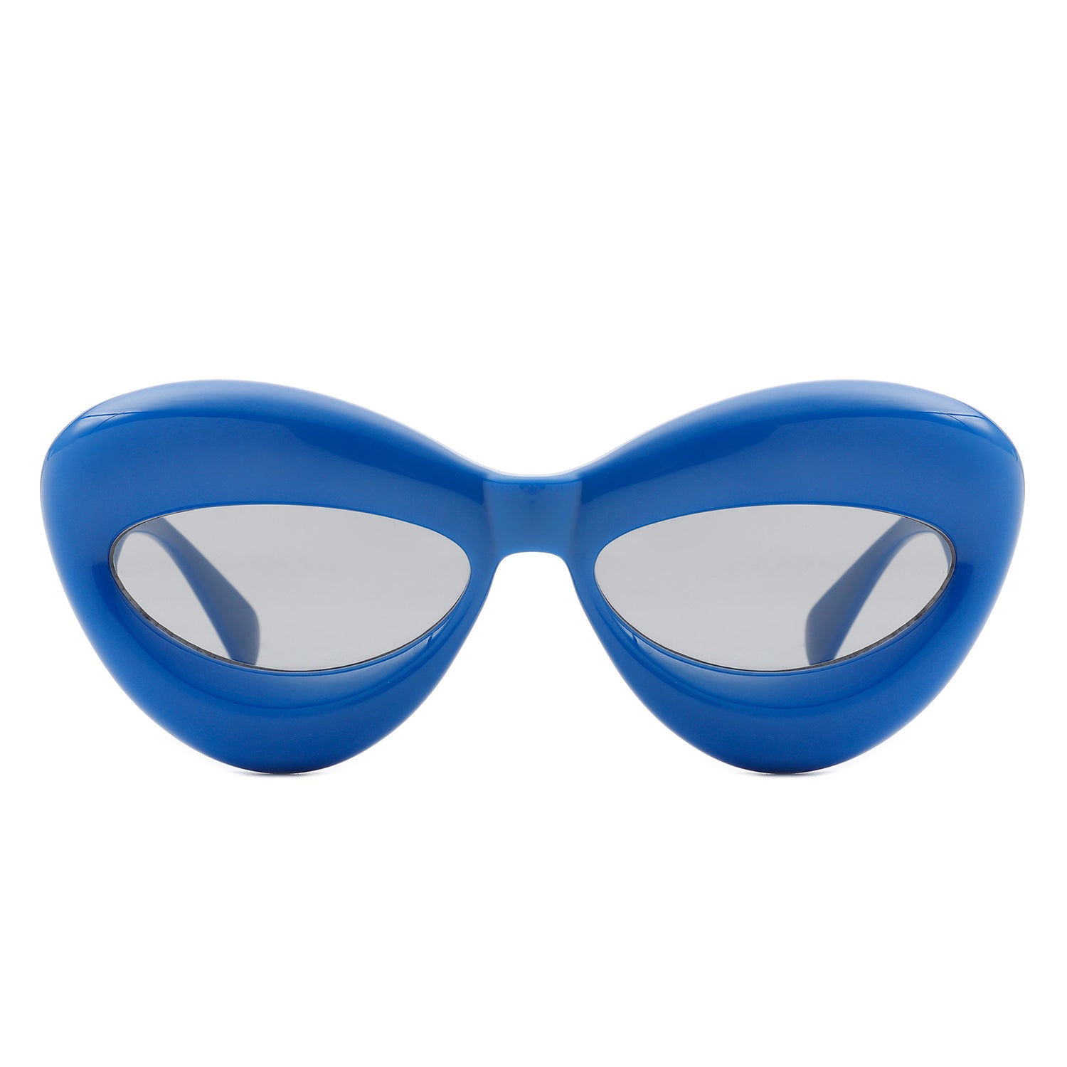 WEB EYEWEAR Blue Oversize Irregular Sunglasses for Women