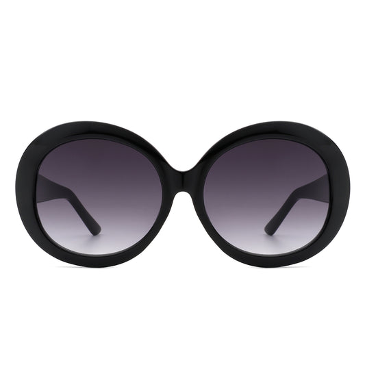 S1199 - Women Oversize Retro Circle Large Fashion Round Sunglasses