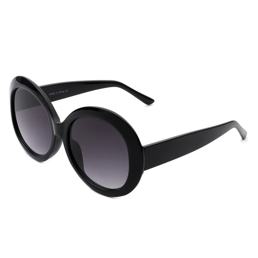 S1199 - Women Oversize Retro Circle Large Fashion Round Sunglasses