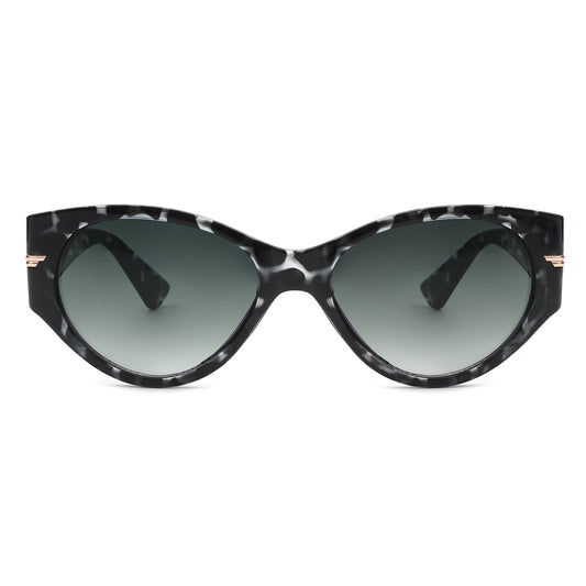 S1188 - Round Oval Retro Cat Eye Vintage Fashion Sunglasses