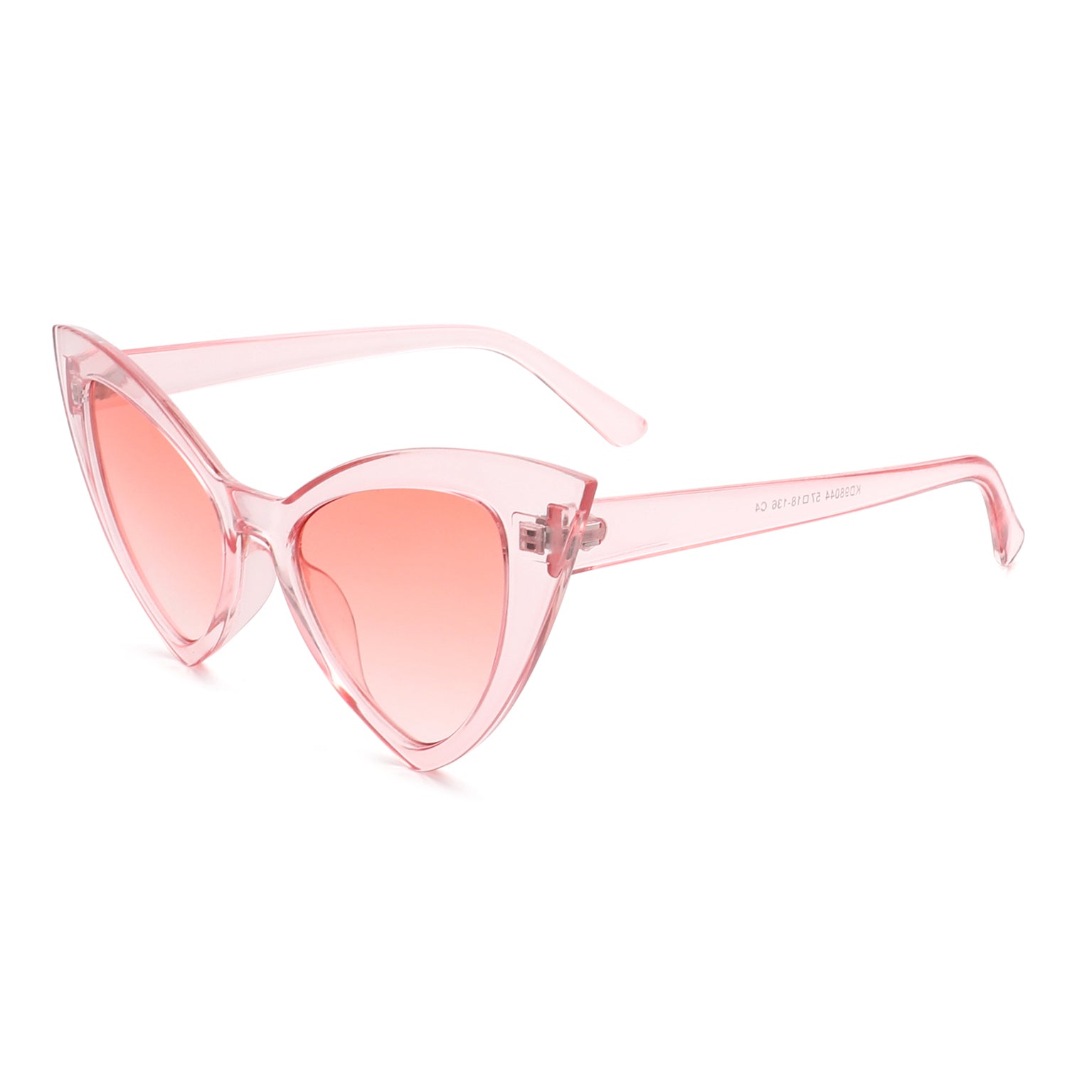 Pale Pink Retro Cat Eye Sunglasses