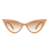 HS1127 - Women Retro High Pointed Fashion Cat Eye Sunglasses