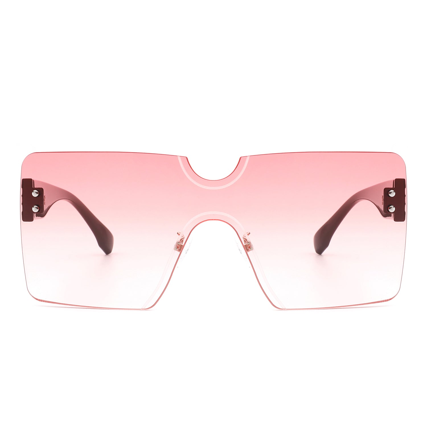 Full Tilt Rimless Square Cherry Charm Sunglasses