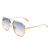 HJ2049 - Retro Square Brow-Bar Aviator Fashion Wholesale Sunglasses