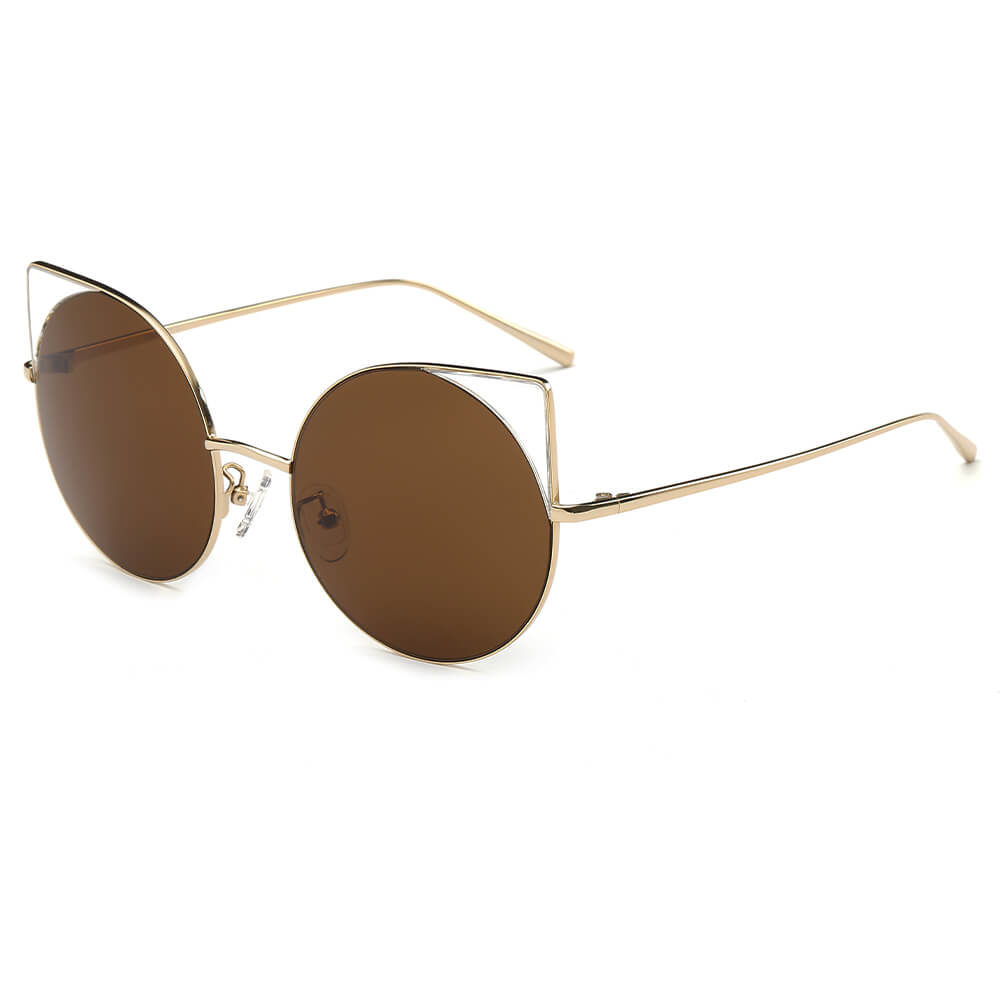 HS1060 - Rectangle Futuristic Modern Cut-out Square Sunglasses