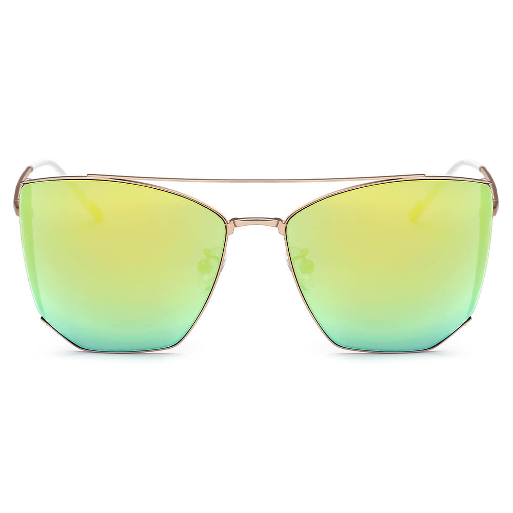 Prada Eyewear Oversize-Frame Sunglasses - Yellow for Women