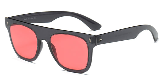 S1030 - Classic Square Mirrored Lens Sunglasses - Iris Fashion Inc. | Wholesale Sunglasses and Glasses