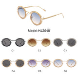 HJ2048 - Fashion Circle Geometric Round Futuristic Wholesale Sunglasses