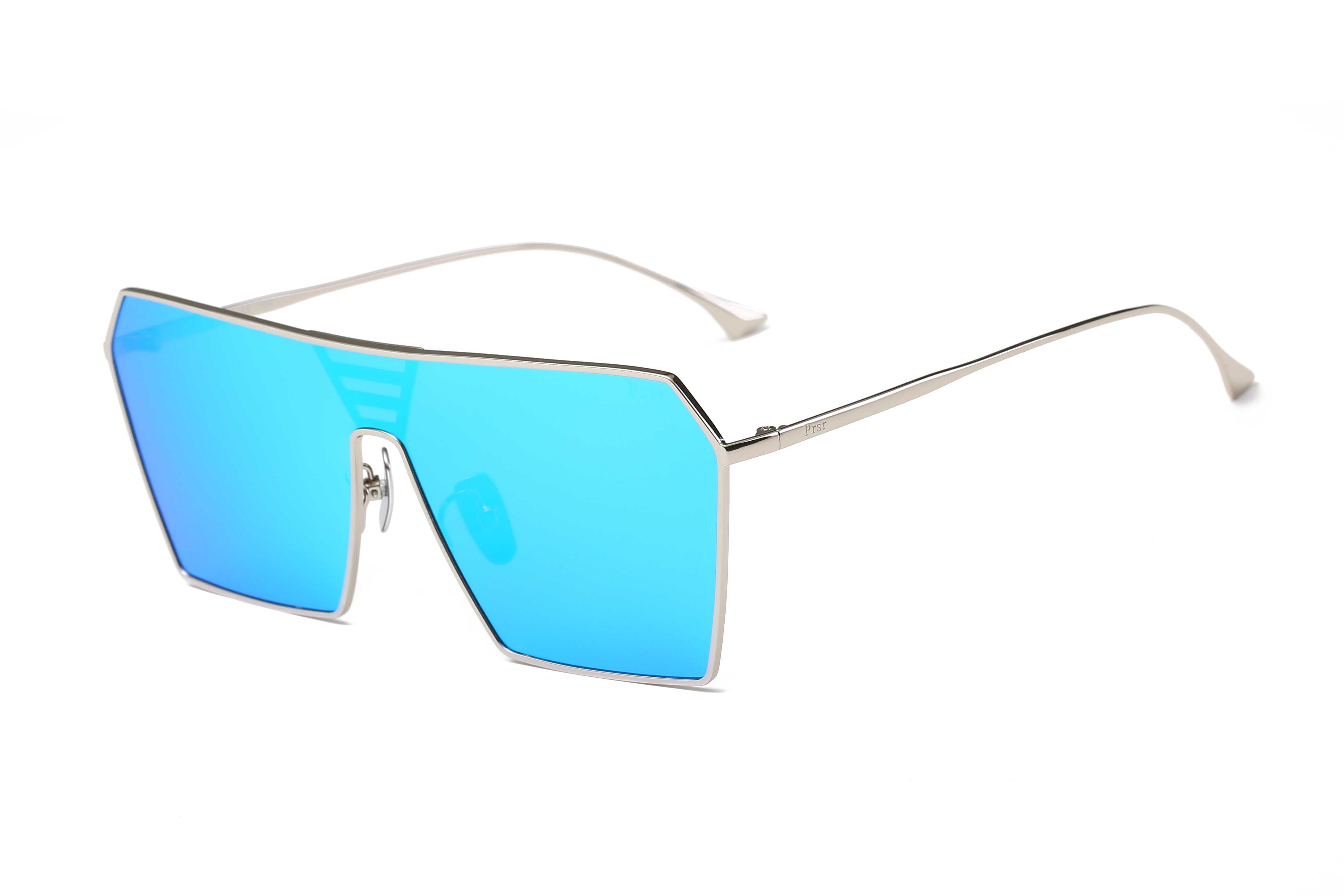 Occasus, Translucent Gray Square Polarized Sunglasses