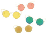 S2049 - Women Round High Pointed Cat Eye Sunglasses - Iris Fashion Inc. | Wholesale Sunglasses and Glasses