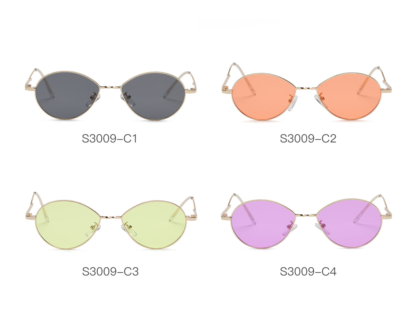 S3009 - Small Retro Vintage Metal Round Sunglasses - Iris Fashion Inc. | Wholesale Sunglasses and Glasses